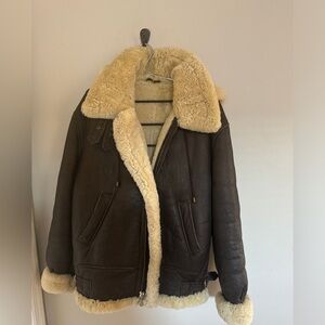 Old School Shearling jacket- Unisex